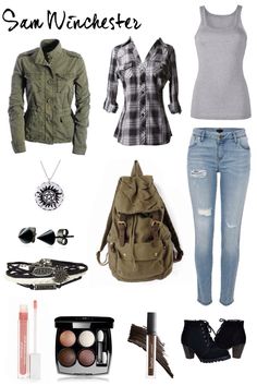 Supernatural Outfits Ideas, Winchester Outfit, Supernatural Outfits Hunters, Supernatural Hunter Outfit Female, Supernatural Outfit Ideas Women, Supernatural Aesthetic Outfit, Supernatural Outfit Ideas, Sam Winchester Cosplay, Sam Winchester Outfit