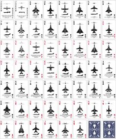 the world's most famous fighter jets are depicted in this diagram, which shows how many