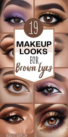 If you have lovely brown eyes, there are plenty of ways to make them even more stunning. Whether you like to keep things subtle or go all out, this article is packed with makeup ideas for brown eyes. Wedding, colorful, natural, tutorial, party, dark skinned winged eyeliner, black dress, step by step, and hair, and blonde hair, and black hair. #SeptemberReset24