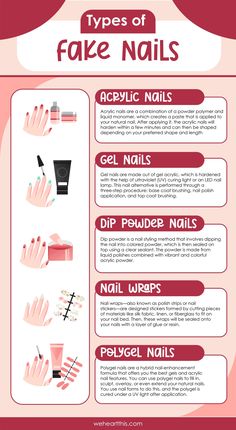 Gel Vs Acrylic, Types Of Fake Nails, Bling Bottles, Different Types Of Nails, Nail Tutorial Videos, Nail Courses, Nail Techniques, Diy Acrylic Nails