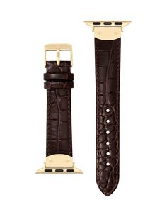 Regal and refined, this Apple Watch® band goes from business casual to a night on the town, with fine crocograin pattern leather and a stainless steel buckle. 42mm (Series 10) & 38/40/41mm Band circumference including Apple Watch® device: 178mm-193mm (7"-7.5") Band width: 18mm 42 mm (Series 1-3 only) & 44/45/46/49mm (Ultra & Ultra 2) Band circumference including Apple Watch® device: 182mm-197mm (7-7.75") Band width: 20mm Orders placed between December 25th and January 2nd will experience shippin All Apple Products, January 2nd, Apple Watch Band, Apple Products, Leather Band, Apple Watch Bands, Watch Band, Gold Watch, Accessories Watches