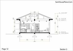 the floor plan for a small house with two floors and one bedroom on each side