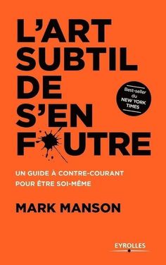 an orange book cover with the words l'art subtil de sen futre