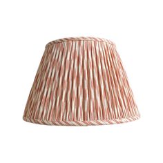 Ian Sanderson Terracotta Quiver Lampshade Designer Lampshades, Wallpaper Pleated Lamp Shade, Ikat Lamp Shade, Ikat Lampshade, Luxury Lamp, Block Printed Lampshade, Ochre Lampshade, Muted Orange, Luxury Lamps