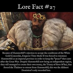 an image of a man in armor with the caption lore fact 2 - 7, because of hamlet's reign to accept the conditions of the white gold