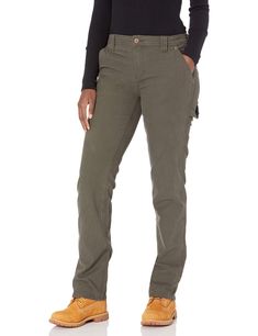 PRICES MAY VARY. Carpenter Duck Pants with multi-use pockets and stretch fabrication Relaxed straight fit Mid-rise 7 multi-use pockets 9.8 oz Stretch Brushed Duck Building A Closet, Work Pants Women, Dickies Women, Safety Clothing, Dickies Pants, Carpenter Pants, Plus Size Womens Clothing, Scrub Pants, Moss Green