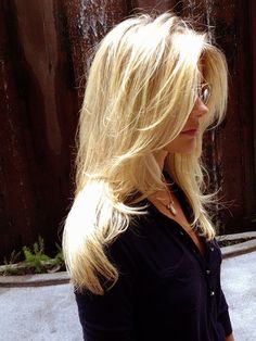 StyleCaster Back To School Haircuts, Side Bangs Hairstyles, Hair Balayage, Long Blonde, Long Layered Hair, Long Straight Hair, Long Blonde Hair, Hair Envy, Long Hair Cuts