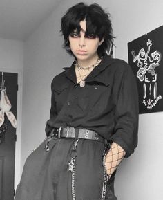 Mode Queer, Gay Outfits, Alt Outfits, Punk Outfits, Prom Outfits, Alt Fashion, Swaggy Outfits, Gothic Outfits, Goth Outfits