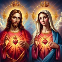 Jesus Mother Mary Pictures, Mother Mary Pictures, Jesus Mother, Virgin Mary Art, Mother Mary Images, Catholic Pictures, Jesus Drawings, Jesus Christ Painting, Maria Magdalena