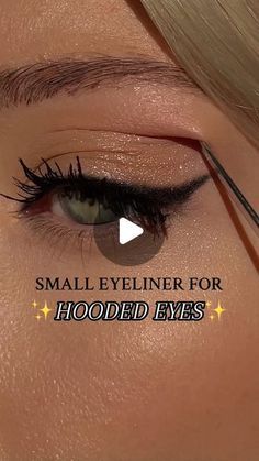 Hooded Eye Evening Makeup, For Hooded Eyes Make Up, Eye Tutorial For Hooded Eyes, Smudge Cat Eye Winged Eyeliner, Natural Smokey Eye Makeup Hooded Eyes, How To Do Perfect Makeup Step By Step, Eyeliner For Big Eyes Simple, How To Do Wing Eyeliner For Hooded Eyes, Eyeliner Only Makeup Looks