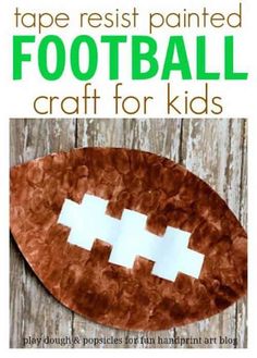 paper plate football craft for kids to make