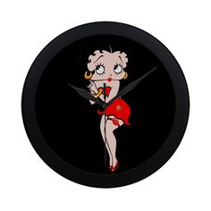 "5.17 Oz. Unique elegant wall clock. It measures 9.65\" in diameter. Quartz frame clock with plastic face cover. Note: Battery is not incluede. perfect for a home, business, shop, or for a gift. Vivid fashionable design & Special for custom." Valentines Workout, Betty Boop Birthday, Son Birthday Quotes, Wall Clock Living Room, Betty Boop Classic, Birthday Quotes For Daughter, Birthday Cartoon, Wall Clocks Living Room, Clock Living Room