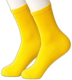 Comfortable Stretch Yellow Socks, Women's Socks, Being Good, Shades Of Yellow, Bow Ties, Vermont, Socks Women, Crew Socks, Lemon