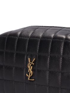 Height: 8.5cm Width: 15cm Depth: 8.5cm. Top zip closure. Metal logo detail Luxury Compact Bag With Zipper Closure, Leather Makeup Bag, Versace Brand, Ski Accessories, Beauty Case, Sports Accessories, Flat Espadrilles, Metal Logo, Cosmetic Pouch