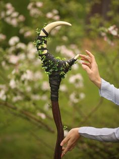 Crescent Moon Staff Magical Stick Cosplay Wizard Hekserij - Etsy UK Crescent Moon Staff, Moon Staff, Magical Stick, Fair Outfits, Fantasy Props, Cosplay Diy, Fantasias Halloween, Witch Aesthetic