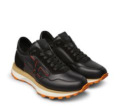 Sneakers 2024, The Gentleman, Sporty Look, Nappa Leather, Black Orange, Clean Lines, Orange Black, Gentleman, Orange