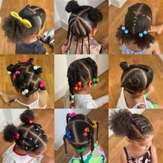 Black Toddler Girl Hairstyles, Black Toddler Hairstyles, Easy Toddler Hairstyles, Cute Toddler Hairstyles, Dunner Wordend Haar, Black Toddler, Toddler Hairstyles