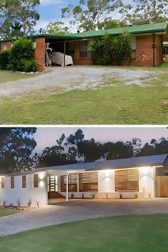 before and after photos of a house in australia