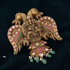 Gandaberunda Jewellery, Gandaberunda Pendant, Antic Jewellery, Fashion Jewelry Necklaces Gold, Antique Gold Earrings, Gold Temple Jewellery, Gold Earrings Models, Bridal Jewellery Design