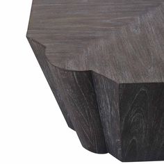 the wooden table is made out of wood and has two sides that are shaped like hexagonal shapes