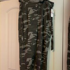 New Never Worn Camouflage Pants With Pockets For Loungewear, Camouflage Loungewear Pants With Pockets, Camouflage Lounge Pants With Pockets, Camo Jogger Pants, Barbie Pink Dress, Satin Joggers, Military Camouflage Relaxed Fit Bottoms, Black Jogger Pants, Pink Joggers