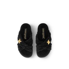 LOUIS VUITTON® - Lv Bliss Comfort Mule - Black Black Louis Vuitton Bag, Lv Slides, Shoes Louis Vuitton, Louis Vuitton Gifts, Trunk Bag, Spring Sandals, Girly Shoes, Leather Denim, Louis Vuitton Official