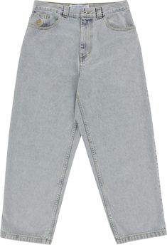 Comfy as they are baggy, the Polar Skate Co. Big Boy Jeans are perfect for your session. Built with a durable cotton denim, these jeans feature 5 pocket styling with a tapered leg in a relaxed fit. Finished with an embroidered graphic on the coin pocket and a woven label on the right rear waist. Big Boy Pants, Big Boy Jeans, Boy Jeans, Woven Label, Boys Jeans, Big Boy, Baggy Jeans, Baggy Fits, Big Boys