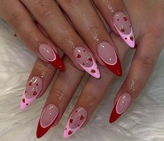 Red Strawberry Nails, Strawberry Nails Designs, Strawberries Nails, Gender Reveal Nails Ideas, Reveal Nails, Gender Reveal Nails, Strawberry Nail, Cherry Nail Art, Strawberry Nails