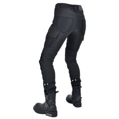 Women Winter Waterproof Armored Riding Plus Velvet Pants is motorcycle ready for cold weather, while at the same time, being spot on when it comes to fashion trends. The sleek polyester and cotton fabrics used in the jeans mix into the perfect blend of utility and comfort. CE Certified Knee Hip Protective Pads ⇨ The knee and hip pads are detachable and easy to mount. Insert them into their special pockets for added protection on the road. Reinforced Stitching ⇨ The pants feature reinforced stitc Fitted Moto Bottoms For Motorcycling, Fitted Biker Bottoms For Outdoor, Fitted Moto Bottoms With Pockets, Fitted Techwear Bottoms For Outdoor Activities, Fitted Straight Leg Motorcycle Bottoms, Fitted Motorcycling Pants With Pockets, Fitted Motorcycle Pants With Pockets, Fitted Bottoms With Pockets For Motorcycling, Fitted Moto Pants With Pockets