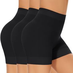 PRICES MAY VARY. SHAPEWEAR SHORTS:These women's shaperwear panties are made of 90% nylon, 10% spandex. Giving you a more skin-friendly wearing experience. SLIP SHORTS FOR UNDER DRESSES: This spandex slip shorts is perfect for layering underneath dresses, jeans, tunics, a skirt (T-shirt skirt, pencil skirt, tennis skirts etc) to help prevent sweaty thigh, keep you cool&dry. SMOOTH SEAMLESS SLIP SHORTS: Seamless panties help avoid underwear lines and offer smooth line-free look under slim fitted p Under Dress Shorts, Shorts For Under Dresses, Seamless Panties, Skirt Tennis, Shapewear Shorts, T Shirt Skirt, Slim Shapewear, Exercise Pants, Fitted Pants