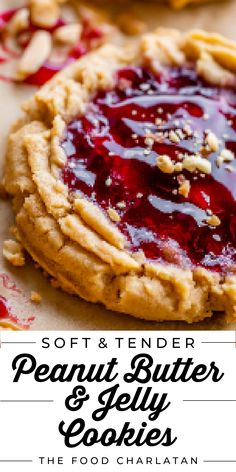 peanut butter and jelly cookies recipe Peanut Butter And Jelly Sandwich Cookies, Peanut Butter Food Ideas, Peanut Butter Jelly Appetizer, Peanut Butter And Jelly Crackers, Fall Peanut Butter Recipes, Jelly Desserts Ideas, Baking With Butter, Pb & J Desserts