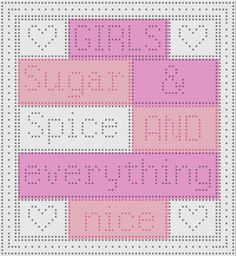 a cross stitch pattern with numbers and hearts