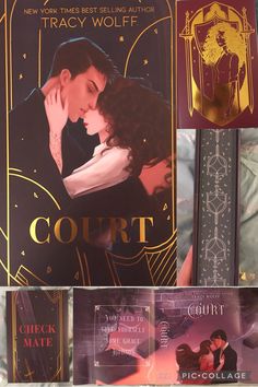 the cover to court by tracy wolf and other novels are shown in this collage