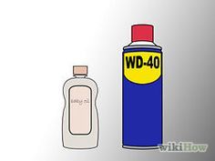 a bottle of wd - 40 next to an empty bottle