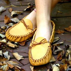 You may not want to wear your regular shoes again, once you slip into these soft, scout style mocs. Made from durable golden tan Deertan cowhide, these comfortable mocs will conform to the shape of your feet with wear. Kit includes pre-cut and pre-punched parts, pre-attached cushiony insoles, lace and step-by-step assembly instructions. Easy to make kit in sizes 4/5 to 12/13. In medium width sizes. Ladies order shoe size; men order one size larger. Kit Includes: Pre-Cut, Pre-Punched Leather No T Gold Deer, Golden Tan, Tan Cowhide, Leather Moccasins, Deer Skin, Shape Of You, Assembly Instructions, Shoe Style, Leather And Lace