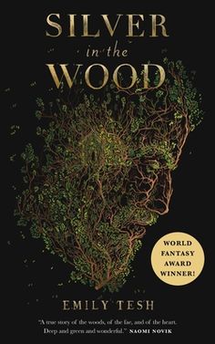 the cover of silver in the wood by emly tesh, with an image of a tree