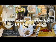 decorating on a budget 3 diy rug ideas for fall and halloween decorations, including pumpkins