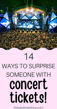 Fun and easy ways to surprise someone with concert tickets for any occasion! How to surprise someone with concert tickets using our printable concert ticket gift template - edit and print in just minutes! How To Gift Sports Tickets, Concert Ticket Suprise Ideas, Fun Ways To Gift Concert Tickets, Ways To Give Concert Tickets As A Gift, Concert Surprise Ideas, Concert Gift Surprise Ticket, Nfl Tickets Surprise Ideas, Skz Concert Signs