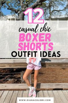 boxer shorts outfit ideas Boxer Short Trend, Boxer Trend, Short Outfit Ideas, Boxer Outfit, Boxer Shorts Outfit, Shorts Outfit Ideas, Pregnant Friends, The Boxer, Shorts Outfits