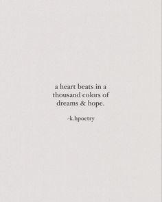 a heart beats in a thousand colors of dreams & hope k - hypocty