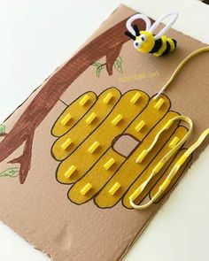 an image of a book with bees on it and the title montessori activities