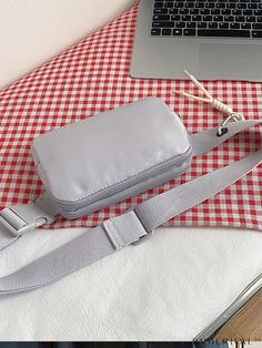 BagForLove - Compact Waist Bag - Stylish and Trendy Product Description Color Grey Strap Type Adjustable Bag Size Mini Pattern Type Plain Style Sporty Closure Type Zipper Type Bum Bag Composition 100% Polyester Material Polyester Size Chart INCH CM Strap Length Bag Height Bag Width Bag Length 39.4 inch 5.1 inch 2 inch 7.9 inch Strap Length Bag Height Bag Width Bag Length 100 cm 13 cm 5 cm 20 cm Details Pictures Similar Products h2 { text-align: center; } /* æ¢è¡ */ li{ white-space: normal; wor Trendy Gray Portable Bag, Casual Gray Chest Bag With Adjustable Strap, Casual Portable Gray Shoulder Bag, Portable Gray Rectangular Shoulder Bag, Casual Gray Portable Shoulder Bag, Rectangular Gray Shoulder Bag, Casual Gray Shoulder Bag, Large Capacity Gray Pouch Bag, Functional Gray Shoulder Bag With Mobile Phone Pocket