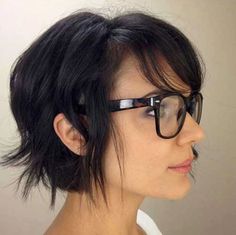 Bangs And Glasses, Short Hairstyles For Thick Hair, Super Hair, Girl Haircuts, Short Bob Haircuts, Trending Hairstyles, Medium Hair Cuts, Short Bob Hairstyles, Short Hair Cuts For Women