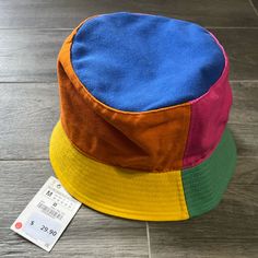 Zara Color Block 90’s Feel Bucket Hat. Super Cute And Trendy Matches With Lots Of Colors Trendy Multicolor Cotton Hats, Casual Multicolor Cotton Sun Hat, Retro Multicolor Bucket Hat For Summer, Retro Multicolor Summer Hats, Playful Multicolor Bucket Hat For Summer, Casual Multicolor Brimmed Hat, Playful Multicolor Cotton Sun Hat, Fun Multicolor Spring Hat, Multicolor Bucket Hat For Summer