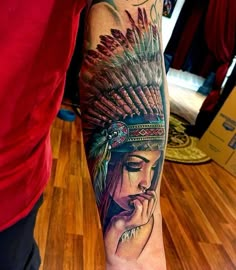 @fusion_ink @fusionink_ca @inkmachines @blkpowder Tato Joker, Native American Tattoo Designs, Native American Tattoo, Native American Tattoos, Native Tattoos, Kunst Tattoos, Indian Headdress, Geniale Tattoos, Indian Tattoo