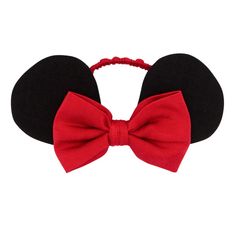 Disney Minnie Mouse Luxe Bow Headband - Little Sleepies Disney Christmas Party, Bow Headbands, Family Movie, Family Movie Night, Minnie Mouse Ears, Family Movies, Disney Christmas, Mouse Ears, Red Bow