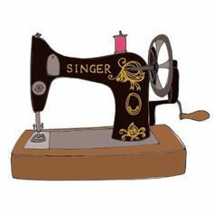 an old sewing machine with the word singer on it