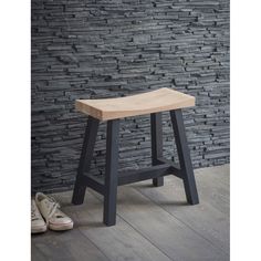 Clockhouse Stool with Carbon Legs - Oak & Beech-Indoor Furniture-Yester Home Garden Trading, Pouf Design, Oak Stool, Childrens Playroom, Small Stool, Oak Color, Indoor Furniture, Step Stool, Large Furniture