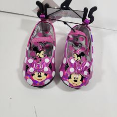 Brand New Disney Pink Round Toe Sneakers, Pink Disney Sneakers With Round Toe, Minnie Mouse Sneakers With Round Toe In Synthetic, Minnie Mouse Synthetic Sneakers With Round Toe, Toddler Cowgirl, Mickey Mouse Slippers, Purple Rain Boots, Girls Cowgirl Boots, Disney Princess Toddler