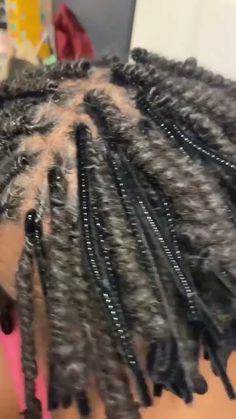 How To: Pipe Cleaner Curls On LOCS Pipe Cleaner Loc Curls, Pipe Cleaner Locs Style, Pipe Cleaner Hairstyles Locs, Locs Curls Styles, Curls On Locs, Locs Maintenance